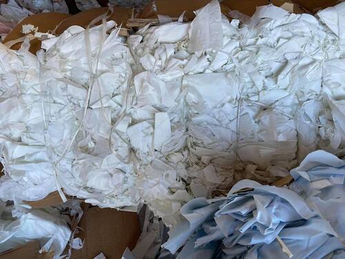 Plain White Nylon Airbag Scrap