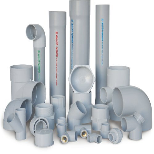 Grey PVC Pipe Fitting - Durable Seamless Design | Long Lasting, Round Shape