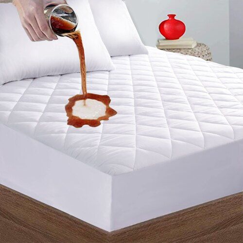 Waterproof White Quilted Mattress Protector