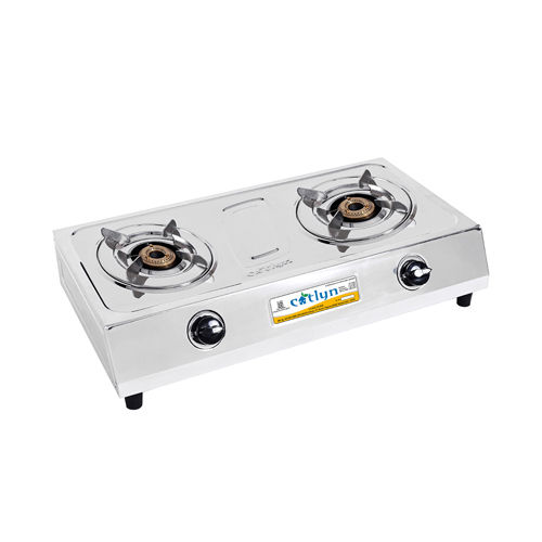 Stainless Steel Two Burner Gas Stove