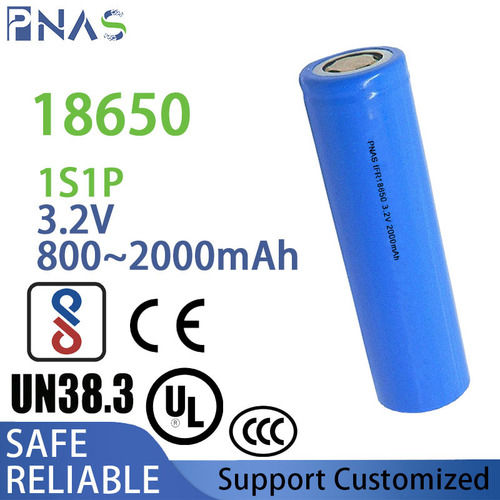 3.2v 800~2000mah Cylindrical Lithium Battery