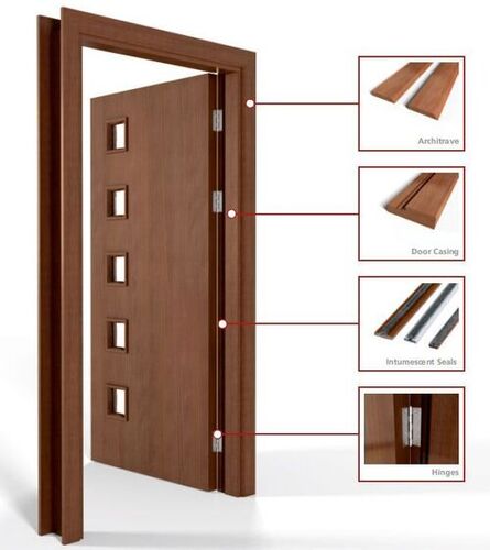 Brown Laminated Door Frames For Home And Hotel Door