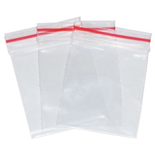 Plain LDPE Zip Lock Pouches - Laminated Material, Transparent Color | Durable Eco-Friendly Food Storage Solution