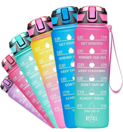 Multi Color Leakproof Bpa Free Drinking Water Bottle