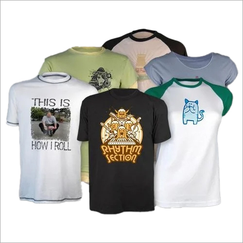 Printed Round Neck T-Shirt - Cotton Sizes: M L XL XXL Multi-Color | Skin Friendly Anti-Wrinkle Comfortable Easy to Wash Daily Wear