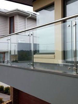 Easy To Install Stainless Steel Glass Railing