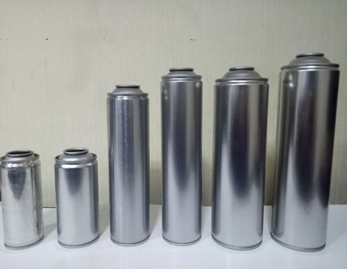 Cylindrical Metal Aerosol Tin Cans Pattern  Plain Printed