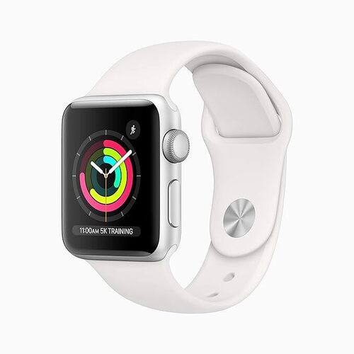 Apple Watch Series 3 (GPS 38mm) - Silver Aluminium Case with White Sport Band