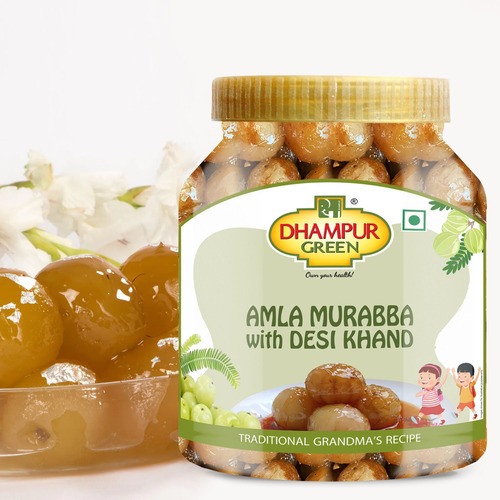 Amla Murabba with Desi Khand - 900g Jar | Sweet & Tangy Pickle Versatile Culinary Delight 12 Month Shelf Life