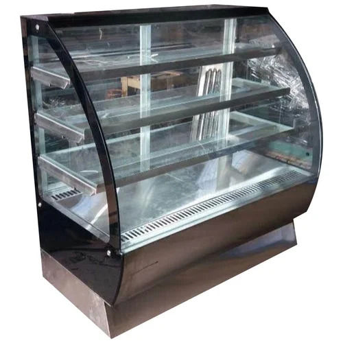 Electric Silver Cake Display Counter 