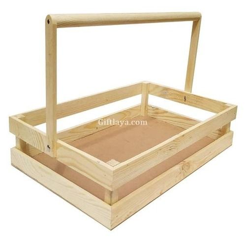 Rectangle Wooden Hamper Basket