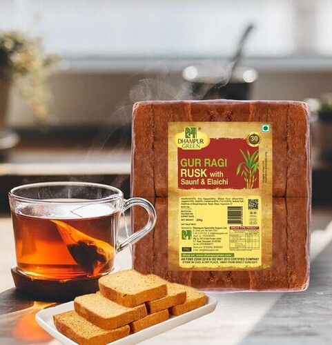 Aromatic Dhampur Green Gur Ragi Rusk with Saunf Elaichi 200gm