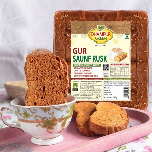 Dhampur Green Gur Saunf Rusk 200Gm