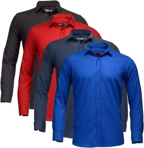 Simple Collar Neck Cotton King Mens Shirts