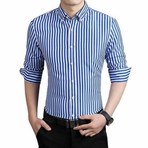 Full Sleeve Striped Men Shirt