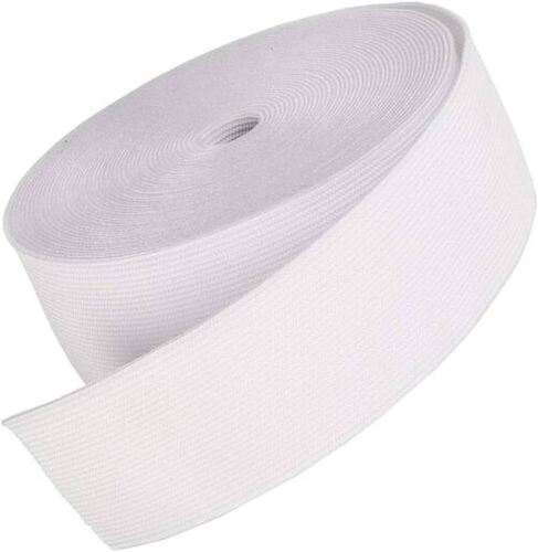 Long Lasting Durable Plain White Woven Elastic