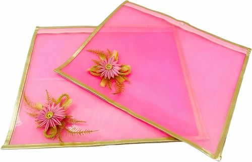 Easy to Carry Light Weighted Single Compartments Plain Saree Packing Cover