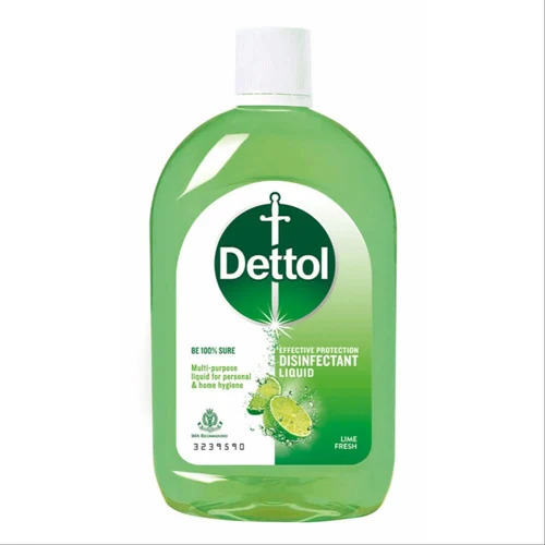 Daily Usable Skin-Friendly Dettol Lime Fresh Antiseptic Liquid for Kills 99.9 Percent of Germs and Bacteria Instantly