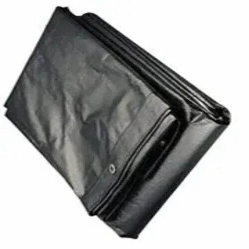 Black Color Plain Pattern Plastic Material Tarpaulin