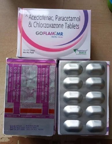 Aceclofenac And Paracetamol Chlorzoxazone Tablets