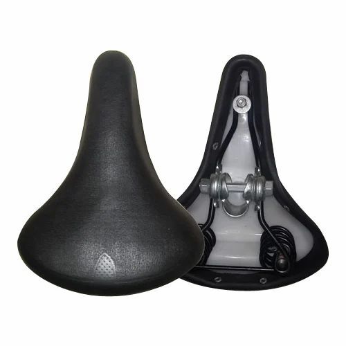 Black PVC MTB Bicycle Seat Feature Comfortable