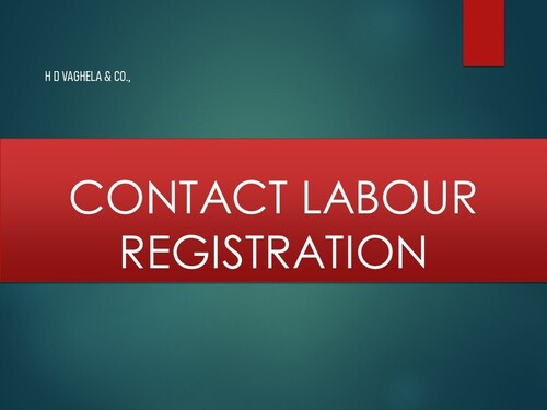 Contract Labour Registration 