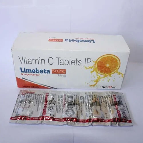 Limebeta Vitamin C 500mg Tablets, 10 Tablets