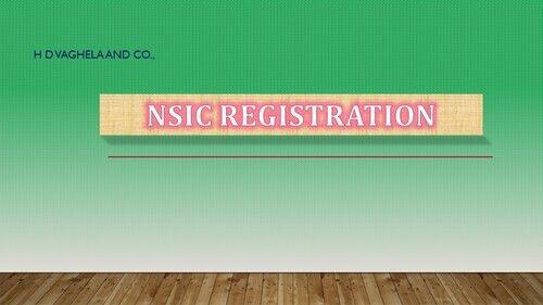 NSIC Registration Services