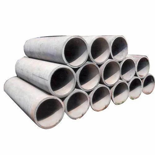 Grey Color Round Shape RCC Spun Pipes, For Drainage