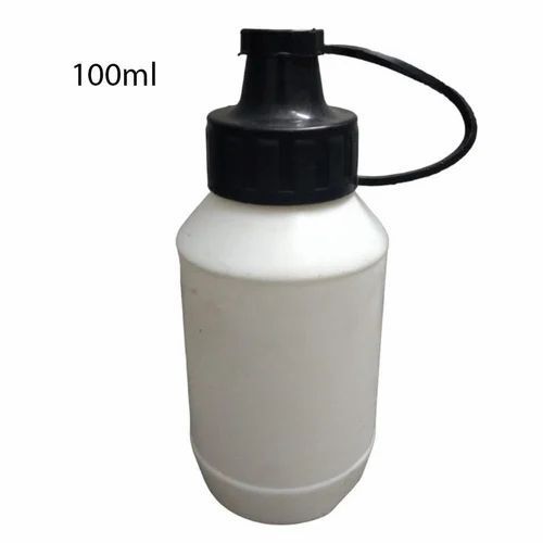 White Color 100ml Round Shape Hdpe Bottle