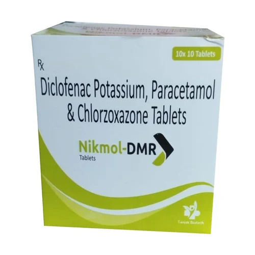 Diclofenac Potassium Paracetamol And Chlorzoxazone Tablets