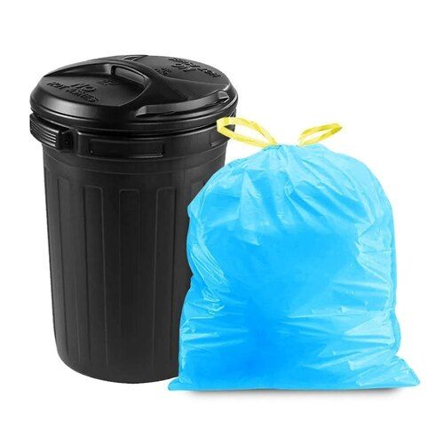 Eco Friendly Recycled Blue Disposable Garbage Bags