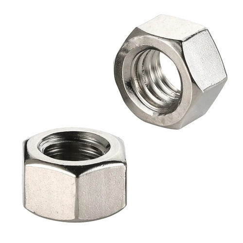 Silver Color Fully Threaded Stainless Steel Hex Nut