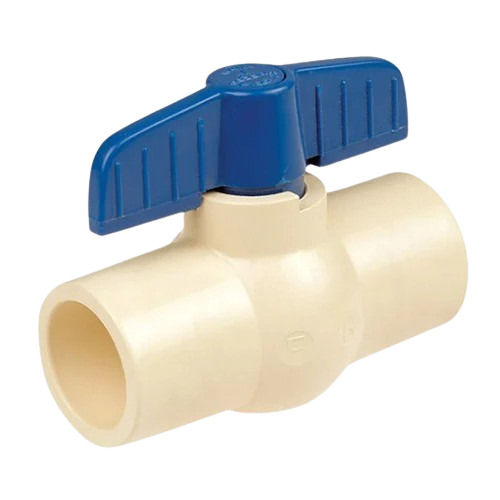 UPVC Ball Valve - White, All Sizes Available | Medium Pressure, Manual Operation, Ideal for Pipe Plumbing Systems