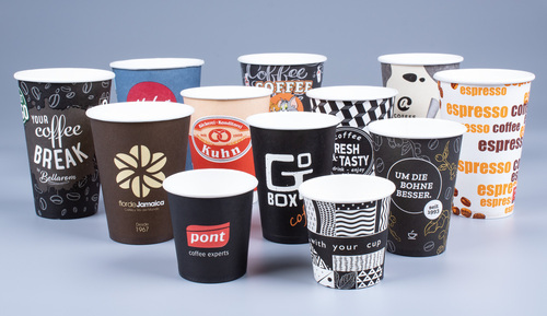Printed Paper Cups - Leak Resistant Various Sizes and Colors | Good Gripping Design Timely Delivery