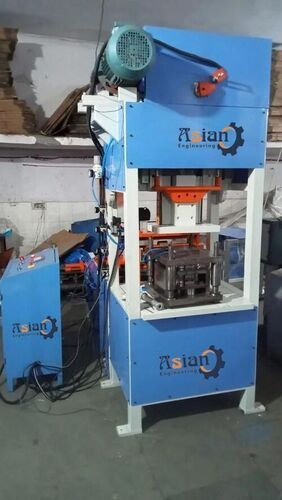 Automatic Single Cavity Aluminium Food Container Making Machine 5 Kw Production Capacity: 50 Piece Per Min