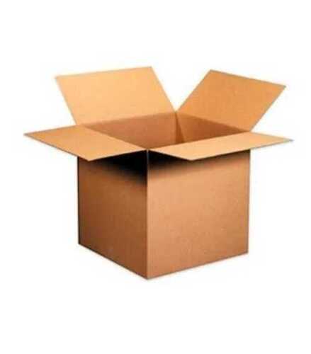Brown Corrugated Carton Box - Customized Square Paper Packaging Box, Printed & Plain Design with Matte Lamination Finish