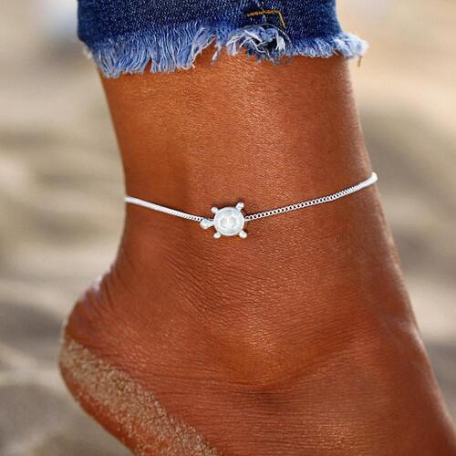 Designer Artificial Ladies Anklets - Zinc Alloy & Acrylic/Resin Rust-Free Durable Design with Freshwater Pearl Accents for Women