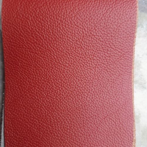 Shrink Resistance Leather Red Upholstery Fabric