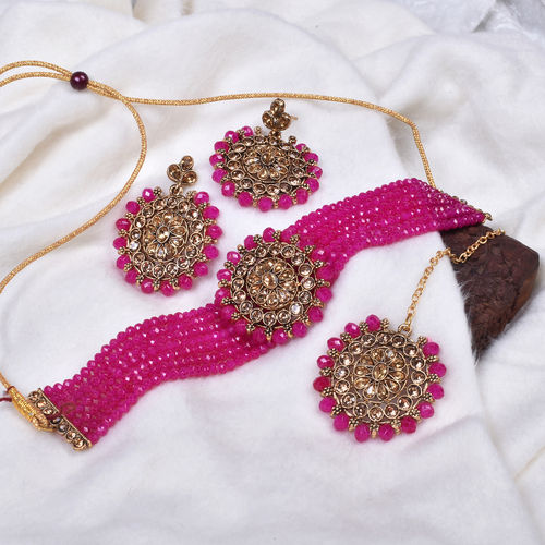 Beautiful Modern Design Necklace Chokar Set