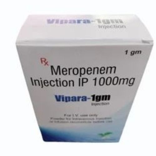 Meropenem Injection - 1 gm Vial | Prescription Treatment for Bacterial Infections, 2 Year Shelf Life, Store in Cool and Dry Place