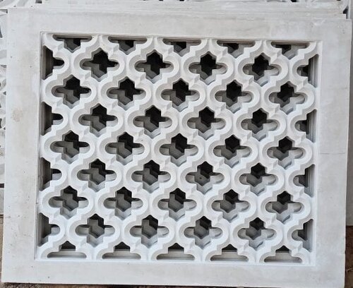 Outdoor Square Sandstone Carved Jaali