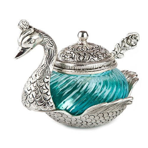 Light Weighted Corrosion Resistant Duck Style Silver Plated Bowl For Home Decoration