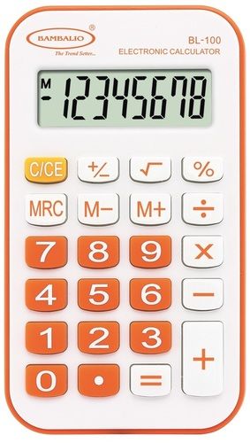 BL-100 Orange Electronic Calculator