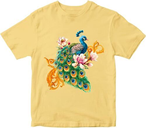 Mustard Casual Wear Skin Friendly T Shirt