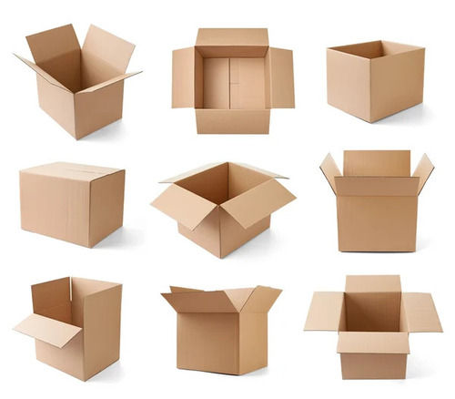 Plain Corrugated Boxes - Lightweight, Moisture Resistant | Portable, Disposable, Eco-Friendly, Biodegradable, Recyclable, Suitable for Electronics, Personal Care, Gifts, Apparel