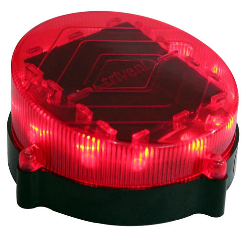 Round Red Solar Flair Light For Coastguard FL-01