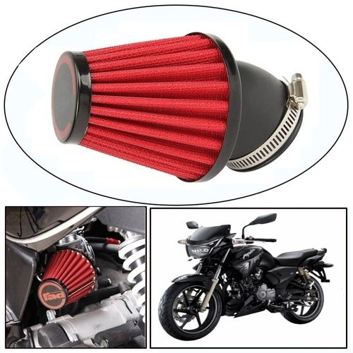 Motorcycle Air Filter - Color: Red And Black