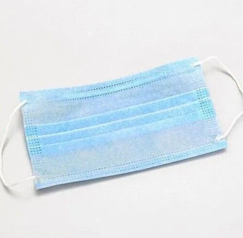 Blue Non-Woven 3 Ply Disposable Face Mask For Medical Purpose