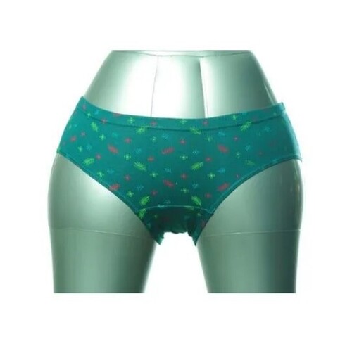 Cotton Printed Panties - Size-All, Green Color, Handwash Care | Cotton Material, Printed Pattern for Women